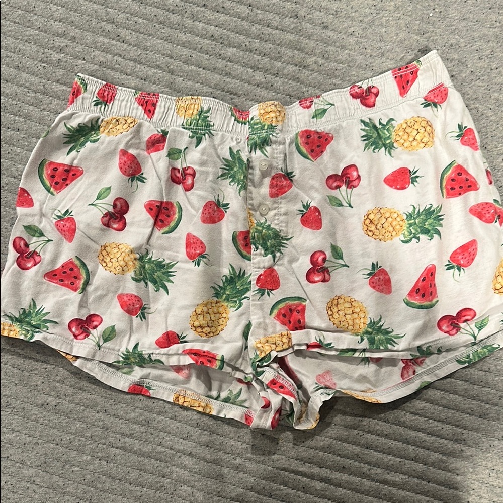 PINK Fruit Print Shorts